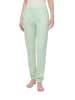 s.Oliver Pyjama-Hose in Hellgrün/ Weiß