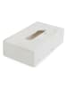 houseproud Kosmetiktücherbox ''Cubic'' in Weiß - (B)23 x (H)8 x (T)19 cm