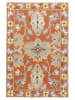 ABC Italia Wollteppich "Oushak" in Hellbraun/ Beige