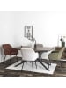 THE HOME DECO FACTORY 2er-Set: Esszimmerstühle in Khaki - (B)55,5 x (H)82 x (T)61 cm