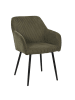 THE HOME DECO FACTORY 2er-Set: Esszimmerstühle in Khaki - (B)55,5 x (H)82 x (T)61 cm