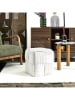 THE HOME DECO FACTORY Puf w kolorze kremowym - 36 x 38 cm