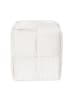 THE HOME DECO FACTORY Puf w kolorze kremowym - 36 x 38 cm
