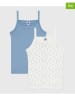 PETIT BATEAU 2er-Set: Hemdchen in Creme/ Hellblau