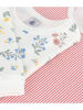 PETIT BATEAU 2er-Set: Pyjamas in Weiß/ Rosa