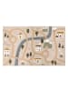 WellHome for Kids Baumwoll-Teppich in Beige - (L)150 x (B)100 cm