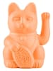 Donkey Decofiguur "Lucky Cat" abrikooskleurig - (B)10,5 x (H)15 x (D)8,5 cm