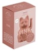 Donkey Dekofigur ''Lucky Cat Mini'' in Rosa - (B)6,7 x (H)9,8 x (T)5,2 cm