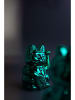 Donkey Decofiguur "Lucky Cat Cosmic" groen - (B)10,5 x (H)15 x (D)8,5 cm
