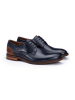 LLOYD Leder-Schnürschuhe "Domino" in Dunkelblau/ Hellbraun
