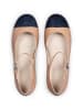 LLOYD Leder-Ballerinas in Beige/ Dunkelblau