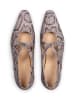 LLOYD Leder-Ballerinas in Grau/ Beige