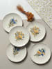 Hermia 6-delige set: dessertborden wit/meerkleurig - Ø 21 cm