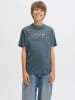 JACK & JONES Junior Koszulka "Caleb" w kolorze niebiesko-szarym