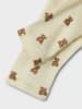 Lil Atelier Legginsy w kolorze kremowym