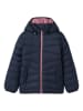 name it Doorgestikte jas donkerblauw