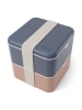 Monbento Lunchbox "Square" blauw/lichtroze - 1,7 l
