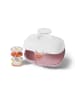Monbento Pojemnik "Gram" w kolorze biało-jasnoróżowym na lunch - 600 ml