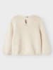 Lil Atelier Sweter w kolorze kremowym