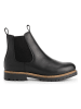 TRAVELIN' Leder-Chelsea-Boots "Agder" in Schwarz
