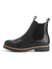 TRAVELIN' Leder-Chelsea-Boots "Agder" in Schwarz