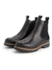TRAVELIN' Leder-Chelsea-Boots "Agder" in Schwarz