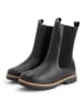 TRAVELIN' Leren chelseaboots "Ferring" zwart