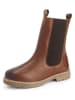TRAVELIN' Leren chelseaboots "Ferring" lichtbruin