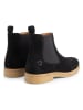 TRAVELIN' Leder-Chelsea-Boots "Fowley" in Schwarz