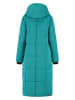 TRAVELIN' Płaszcz pikowany "Franska" w kolorze turkusowym