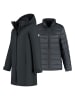 TRAVELIN' 3in1-Regenjacke in Schwarz