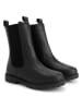 TRAVELIN' Leder-Chelsea-Boots "Herning" in Schwarz