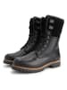 TRAVELIN' Leder-Boots "Jostedal" in Schwarz