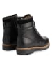 TRAVELIN' Leren boots "Karhamn" zwart