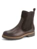 TRAVELIN' Leder-Chelsea-Boots "Okstindal" in Braun