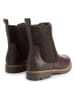 TRAVELIN' Leder-Chelsea-Boots "Okstindal" in Braun