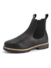 TRAVELIN' Leder-Chelsea-Boots "Romstad" in Schwarz