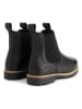 TRAVELIN' Leren chelseaboots "Romstad" zwart