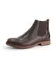TRAVELIN' Leren chelseaboots "Winslow" bruin