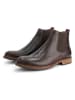 TRAVELIN' Leren chelseaboots "Winslow" bruin