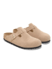 Birkenstock Leder-Clogs "Boston" in Sand