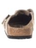 Birkenstock Leder-Clogs "Boston" in Beige