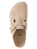 Birkenstock Leder-Clogs "Boston" in Beige