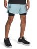 Under Armour Szorty sportowe 2w1 w kolorze błękitno-czarnym