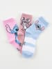 Lilo & Stitch 3er-Set: Socken "Lilo & Stitch" in Hellblau/ Rosa