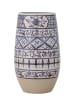 Bloomingville Vaas "Nadya" beige/blauw - (H)30,5 x Ø 16,5 cm