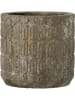 Bloomingville Blumentopf "Benas" in Grau - (H)16 x Ø 17 cm