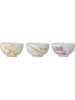 Bloomingville 3-delige set: kommen "Palma" groen/geel/paars - Ø 11 cm