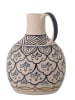 Bloomingville Vaas "Nadya" crème/blauw - (H)27 x Ø 20 cm