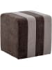 Bloomingville Poef "Flint" bruin - (B)45 x (H)45 cm